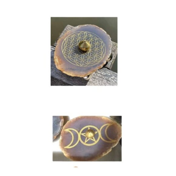 Meditation Insense Holder & White Sage Smudge Sticks Pack1 Combo Pack - Picture 8 of 9